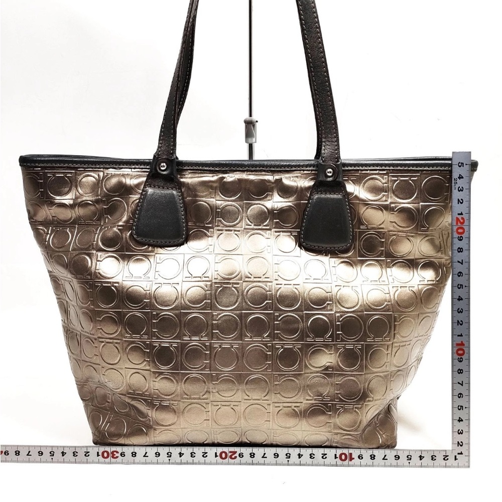 Salvatore Ferragamo Metallic Gold Tote - Picture 2 of 10